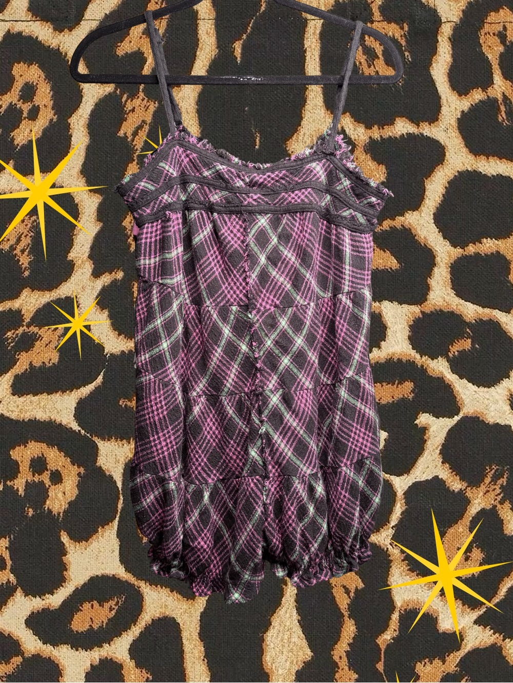 FREE PEOPLE | Plaid Crush and Blush Romper | Women’s Size S